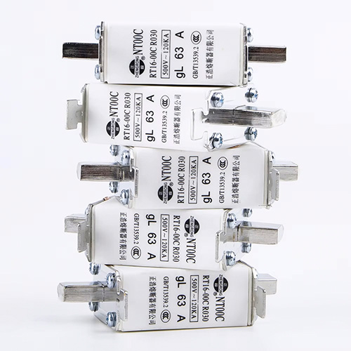 Couteau à maillons à fusible basse tension NT00C AC, vente en gros, petite lame, haute capacité de rupture, cuivre 100A CE, vente en gros