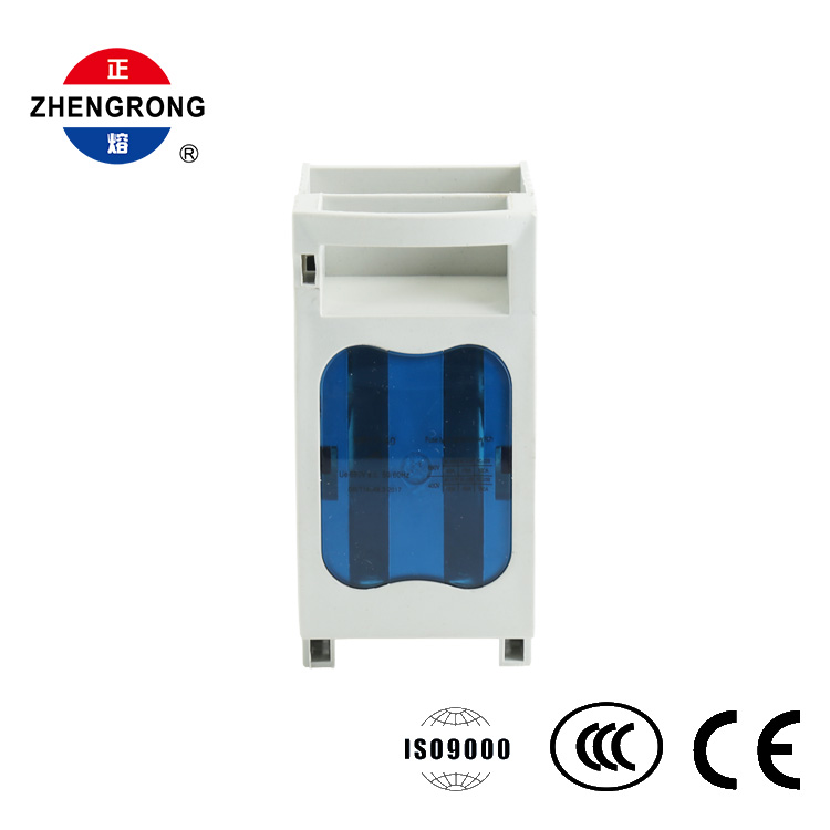 Porte-fusible sur rail DIN NH00 160A, interrupteur à couteau, base de fusible