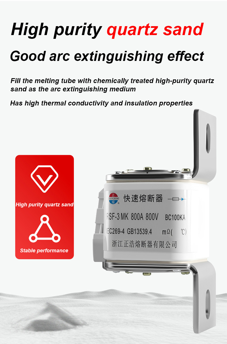 Liens de fusible RSF-3MK 800V-800A BC100KA