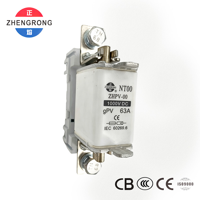 Fusible de protection photovoltaïque ZHPV-00 63A 1000V DC - Certifié CE